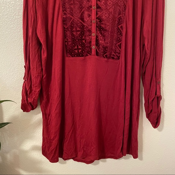 Lucky Brand Long Sleeve Top 2X - Picture 7 of 9